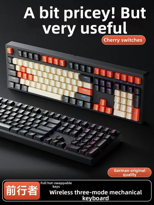 EWEADN | Gaming E-sports 3-mode Wireless Bluetooth Mechanical Keyboard