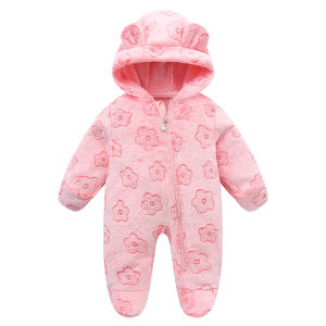 Soft Newborn Baby Clothes Flannel Autumn Winter Baby Boys Girls Jumpsuit Cartoon Newborn Bodysuit Warm Rompers for Babies 0-12M