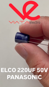 200 BUAH KAPASITOR ELCO 220UF 50V PANASONIC KAPASITOR CAPACITOR ELKO KAPASITOR 220 UF 50 V PANASONIC ups stabilizer