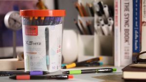 Quantum ปากกา ปากกาลูกลื่น เจลโล่พลัส X5 Hitz น้ำเงิน 0.5 จำนวน 50 ด้าม ปากกาQuantum Quantum Pen - Lazada