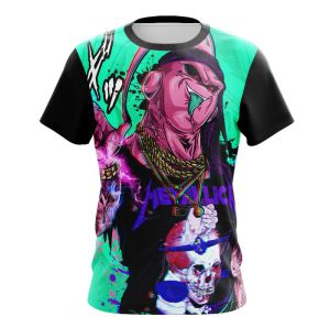 Bandai | Summer 2026 Dragon Ball Demon Buu "Cyberhip Hop" Trend Theme 3D Printed Breathable Quick Dry T-shirt Adult Parent-child Top