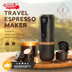 Mesin Kopi Espresso Portable Mini Travel Coffee Maker Nanopresso Electric Handheld 2 in 1