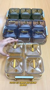 WARS Toples Set Tempat Kue Permen Snack Dengan Nampan