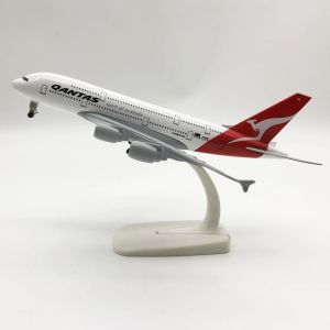 Replica Toy Aircraft Model Australia Airways 20CM A380 Qantas Airways Model Planes Simulation Metal Alloy With Landing Gear