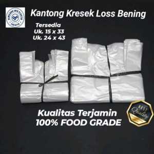 Kantong Kresek HD Los Bening Kiloan Transparan 420gram