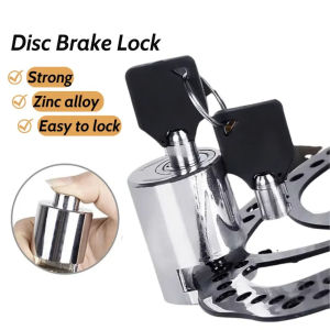 Bike Motorcycle Disc Brake Lock Steel Alloy Padlock Anti-theft Disc Brake Lock Heavy Duty