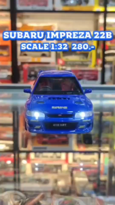 รถโมเดล โมเดลรถเหล็ก ซูบารุ SUBARU IMPREZA 22B มีเสียง มีไฟ SCALE1:32