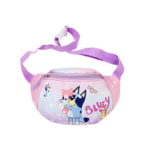 Bluey บิงโกอะนิเมะรูปเอวกระเป๋ากระเป๋าเป้สะพายหลังน่ารักการ์ตูนไหล่เดี่ยว Crossbody กระเป๋า Bumbag เด็กของขวัญ