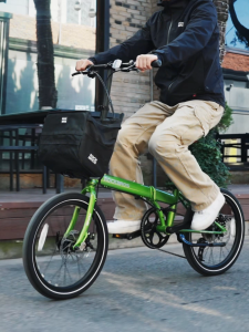 【Local Delivey】ROCKBROS 20 Inch Folding Bike Portable V-brake Foldable Bicycle Shimano 8-speed Aluminum Alloy Frame Lightweight Leisure City Bike