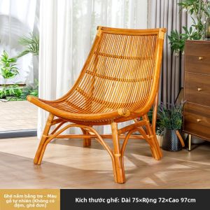 MEIDIHUAFU | Ghế Lắc & Ghế Ngồi Bằng Tre Thiên Nhiên cho Người Cao Tuổi Nghỉ Ngơi