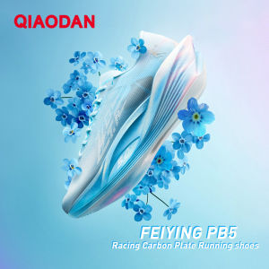 Qiaodan FeiyingPB 5.0รองเท้าวิ่งสำหรับผู้หญิงแผ่นรองคาร์บอนการแข่งมาราธอนมืออาชีพ QDB022252299