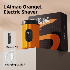 MONLEYTA | Portable Mini Electric Shaver For Men German Technology全身可水洗 Black Tech Single Blade Head Wireless Charging Shaver