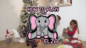 NIKO Elephant Stuffed Toys 30cm Peek A Boo Eephant Talking Singing Stuffed Educational Music Toys for Kids Girls Boys Baby Birthday Gifts