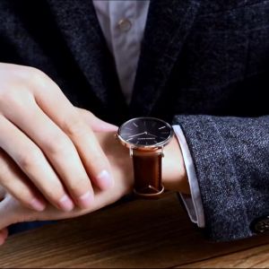 Jam Tangan Pria Hannah Martin Leather Kulit Analog Premium Anti Air 30 Meter CH02