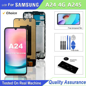 High Quality LCD For Samsung Galaxy A24 4G LCD Screen Replacement HD Touch Display Assembly + Frame + Tools Kit Free Shipping