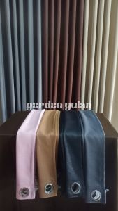 Gorden Blackout Embos Serat Garis Acak hordeng Jendela Murah Model Semokring Tinggi 100-200cm