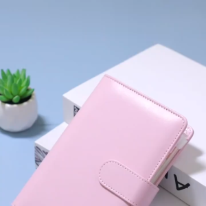 Transparent Hand Book Bags Ziplock 6 Hole / Zipper Pocket Binder A6 Transparent Pouch Tempat Uang