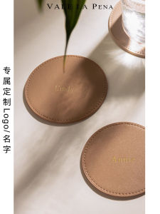 รองพื้นแก้วน้ำหนาแบบกลมเนื้อหนังเนื้อนุ่มไม่มีกลิ่นกันน้ำกันน้ำมันสำหรับเครื่องดื่มชาและกาแฟ VALE LA PENA ทรงกลม
