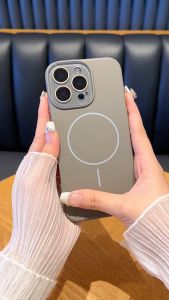 เคส สำหรับ iPhone 11 12 13 14 15 16 Pro Max 11pro 16 promax แม่เหล็ก เคสไอโฟน ซิลิโคนอ่อนนุ่ม มาพร้อมฟิล์มเลนส์ กันกระแทก การป้องกันเลนส์