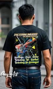 ChayraArt: Baju Kaos Traktor Sawah & Semangat
