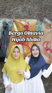 Baru Abika Hijab Bergo Oktavia AB 391 Stella Premium Kerudung Instad Pad