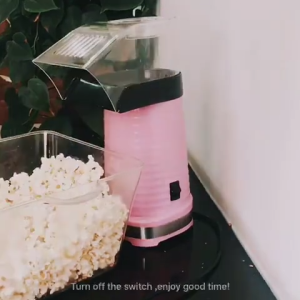 NantFun 【คลังสินค้าในพื้นที่ + บริการเก็บเงินปลายทาง】 เครื่องทำป๊อปคอร์นลมร้อนสำหรับใช้ในครัวเรือน - เครื่องทำป๊อปคอร์นไฟฟ้าแบบไร้น้ำมัน เครื่องทำขนมขบเคี้ยวเพื่อสุขภาพ พร้อมถ้วยตวงและเครื่องละลายเนย