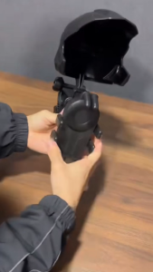 SEAMETAL Shockproof Motorcycle Phone Holder with Adjustable Helmet Sunshade Phone Mount Waterproof Cellphone Holder