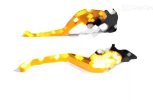 มือเบรค มือครัช ก้านสั่น ไม่เกะกะ ถนัดมือ YAMAHA M-Slaz MT-15 R15 all new Xsr155 ปรับระดับได้ แบรนด์ GENMA แท้100% อลูมิเนียม AI-6061 ไร้รอยต่อ ทำสีAnoizedไม่ซีดง่าย 🚀เก็บเงินปลายทางได้