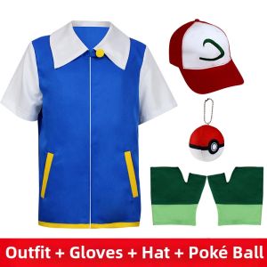  Qingnan | Halloween Pikachu Trainer Ash Costume Jacket