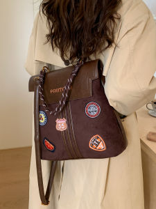 Túi Đeo Vai Hai Dây Dung Tích Lớn Phong Cách Cổ Điển Cao Cấp Cho Nữ Túi Đeo Chéo Du Lịch Đi Làm Túi Đeo Vai Bằng Da PU Chống Thấm Nước