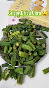 Mr.Squirrel Okra Chips Vegetable chips 200g Dried Okra Dried Fruits Okra Crispy Ready to eat Healthy Snacks