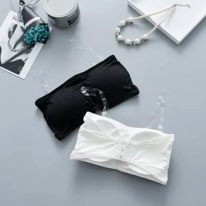 Underwear 抹胸裹胸防走光打底露肩带胸垫透明无肩带防滑学生内衣女韩版夏季 ◎