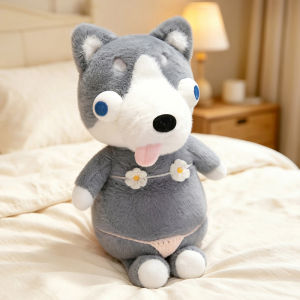 HEMIXIONG | Cute and Ugly Husky Plush Toy