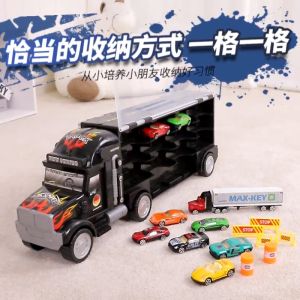Mainan Anak Truk Kontainer isi 12 Diecast Car