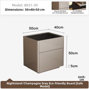 Simplified Lockable Nightstand Safe Compact Cabinet