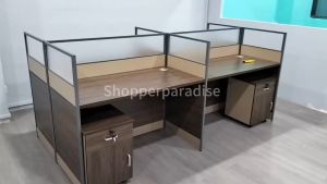 SG Ready Stock H205 Executive Workstationwith high partitionwith/without pedestal/cabinet Home Office Table Straight L Shape Divider