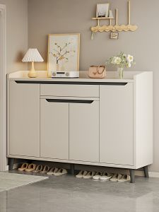 Entry Storage Shoes Cabinet Wooden Core