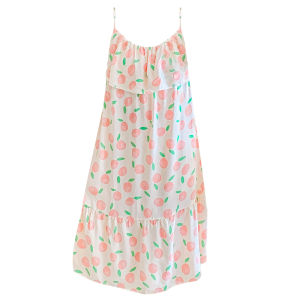 KASIHAN | Bump Proof Sleep Dress Free Bras Integrated Summer Cami Thin Long