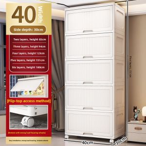 ZHUOLESHI | Multifunctional Storage Cabinet Flip Door Shelf