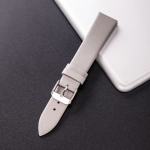 12/14/16/18/20/22mm Cowhide Leather Watch Band Ultra Thin Watch Strap Plain Weave Needle Pattern Colorful Belt Replacement Belts