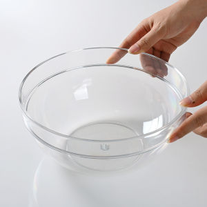Acrylic Transparent Salad Bowl Stackable Vegetable Dipping Bowl High Temperature Resistant Commercial Hand Washing Basin