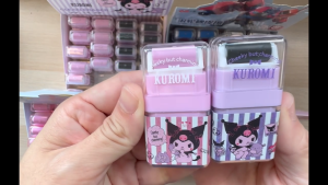 Sanrio Roller Eraser Rubber Hello Kitty Cinnamoroll Kuromi Transformers Student Stationery Kids School Office Gift