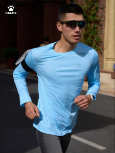 Kelme | Mens Long Sleeve Running T-Shirt Breathable Quick-Dry Round Neck