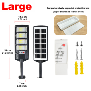 768LED Outdoor Solar Lamp Ultra Powerful Solar Street Light 320° Wide Range Dusk to Dawm Lighting IR Sensor Backyard Garden Lamp
