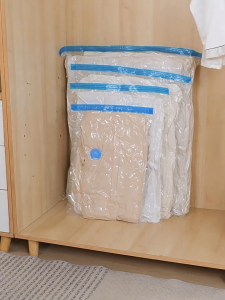 Kantong Plastik Vakum Baju Pakaian Ziplock Penyimpanan Selimut Handuk Organizer Traveling Anti Debu