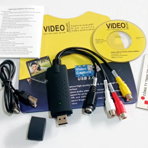 Cáp Video Capture DVR USB 2.0 / Chuẩn USB 2.0 ra 3 AV + S Video 4 Pin Lổ (HW 007)