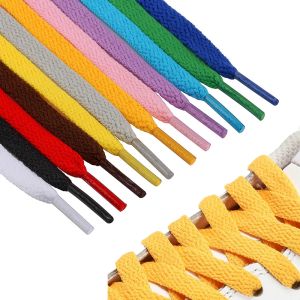 1 Pair/AF1 Shoelaces Flat Thicken Weave Craft Off Black White Shoe Laces High-top Sneaker Shoelace Accessories 25 Colors