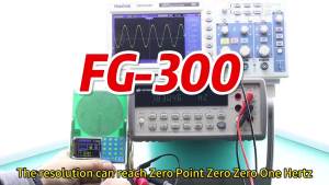 FG-300 DDS Function Signal Generator 0.001Hz-200KHz Signal Generator Adjustable Module Sine+Square+Triangle+Sawtooth Waveform 