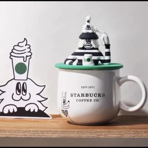 Starbucks x China Lala Company Designer Crossover Edition Ceramic Coffee Mug with Lid