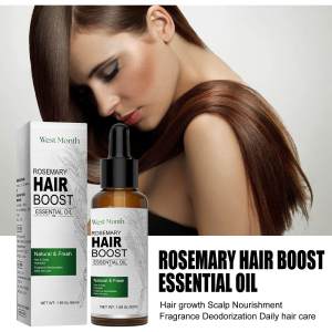 Rosemary hair essential oil repairs dry and frizzy hair nourishes and smoothes hair makes hair thick